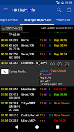 Hong Kong Flight Info Captura de tela 1