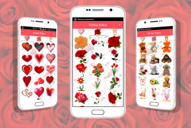 Romantic Rose Stickers Schermafbeelding 2