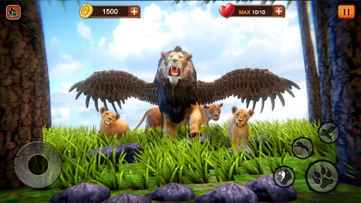 Angry Flying Lion Simulator 2021 Tangkapan skrin 0