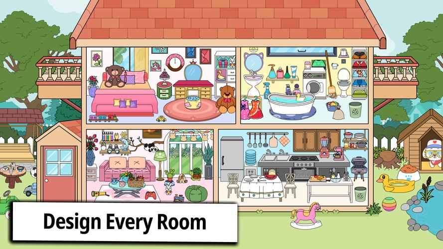 Tizi Home Room Decoration Game Screenshot 0