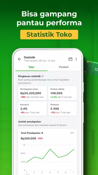 Tokopedia Seller Captura de pantalla 3