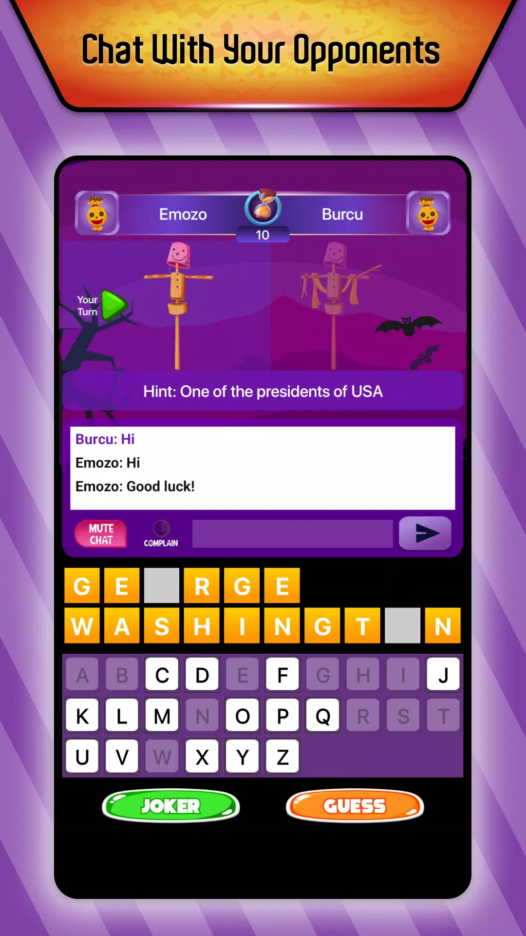 Online Hangman Word Game Скриншот 0