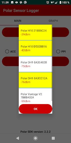 Polar Sensor Logger 螢幕截圖 1