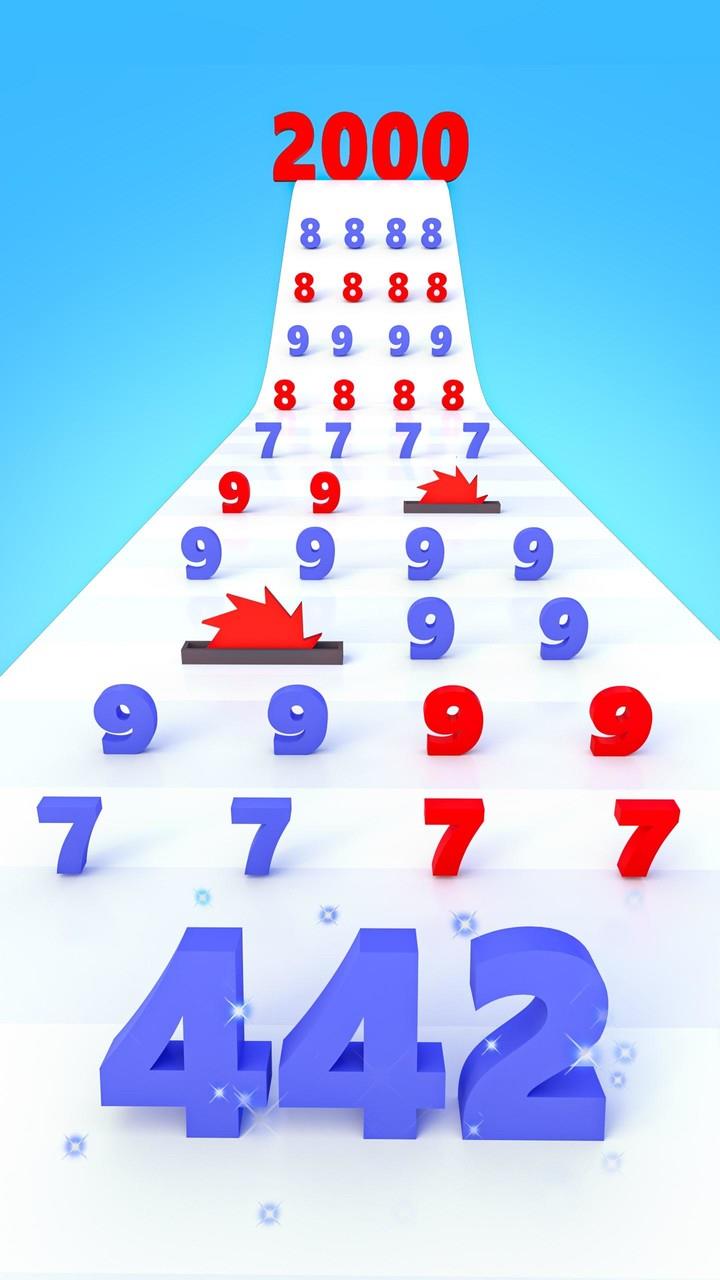 Number Run & Merge Master Game Tangkapan skrin 1