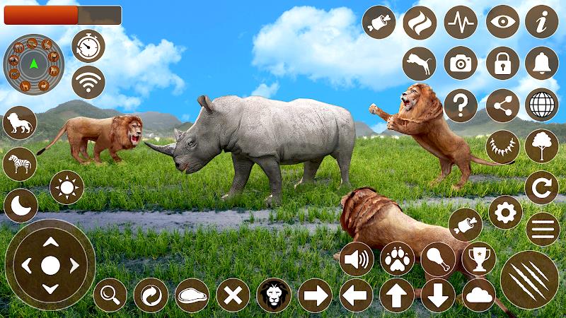 Lion Games 3D Animal Simulator Tangkapan skrin 0