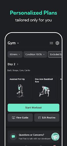 Planfit AI Gym Workout Plans Tangkapan skrin 3