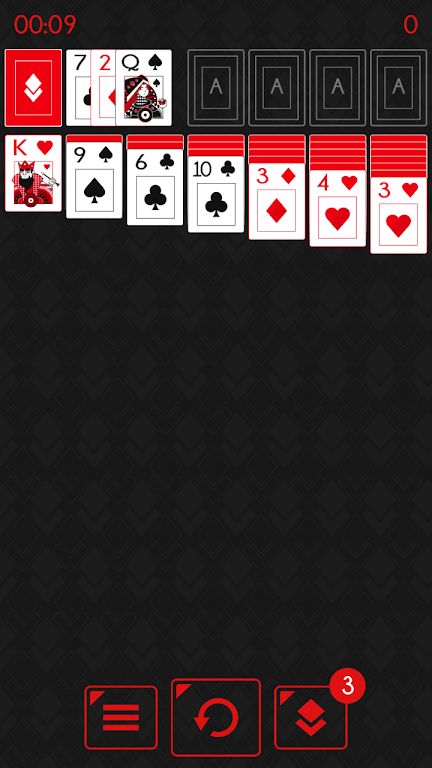 Solitaire - Klondike Redstone スクリーンショット 1