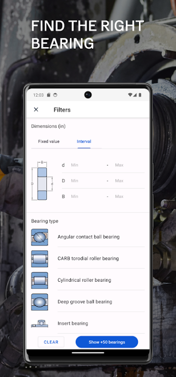 SKF Bearing Assist ภาพหน้าจอ 2