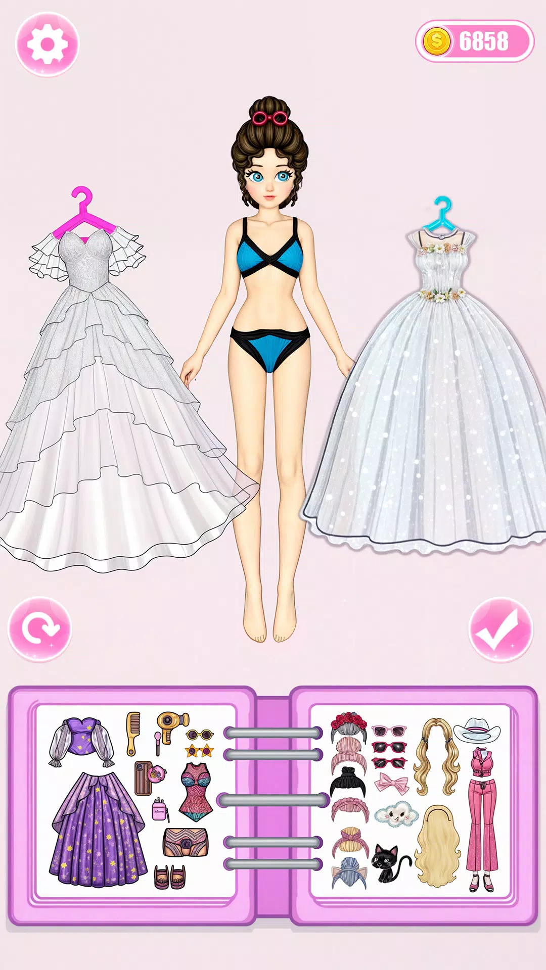 Paper Doll: Dress Up DIY Game Schermafbeelding 1