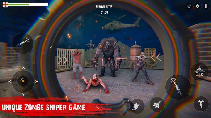 Sniper 3D Zombie: War Shooting Tangkapan skrin 2