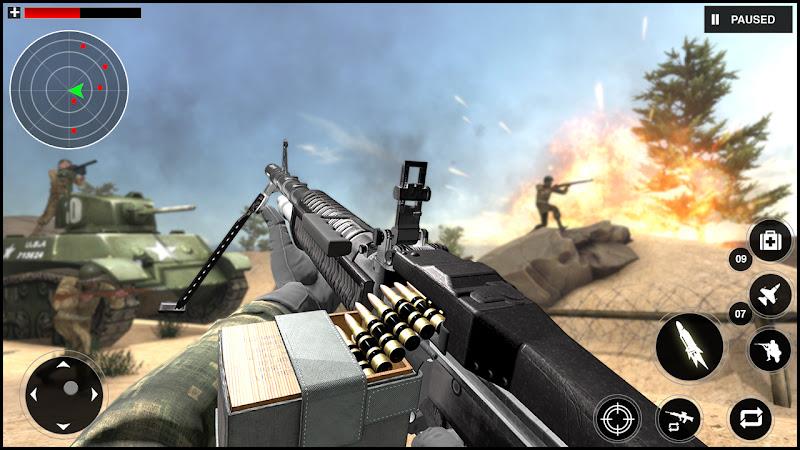 Gunner World War: WW2 Gun Game ภาพหน้าจอ 3