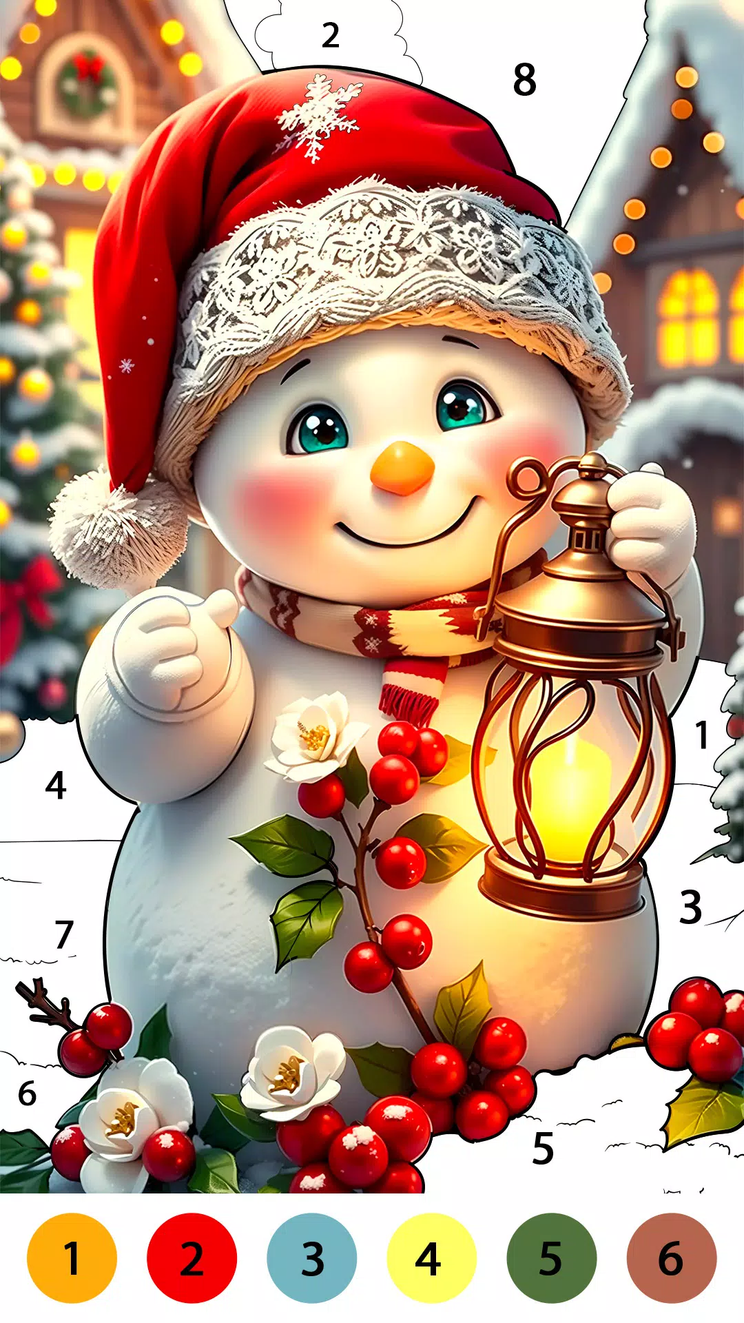 Christmas Cute Coloring Game Tangkapan skrin 2