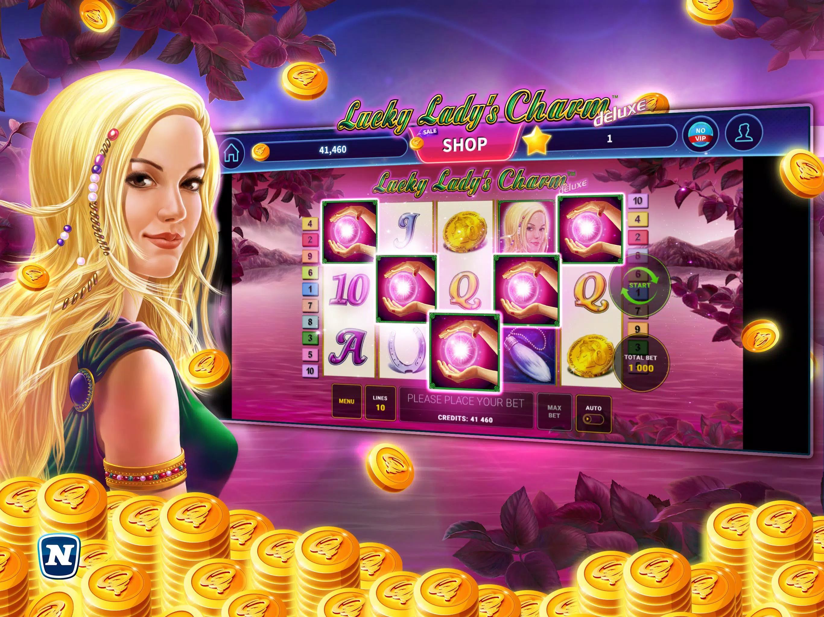 Lucky Lady’s Charm Deluxe Slot Ảnh chụp màn hình 3