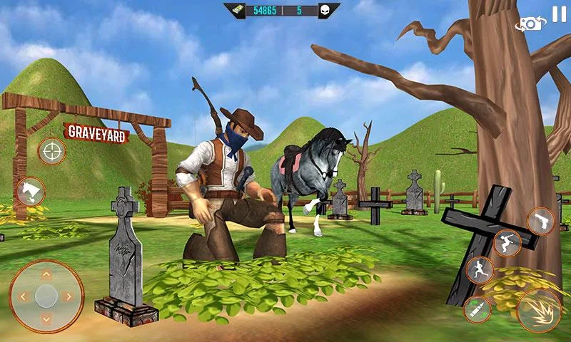 West Cowboy Shooting Games 3D Tangkapan skrin 3