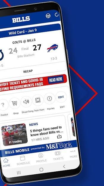 Buffalo Bills Mobile Screenshot 2