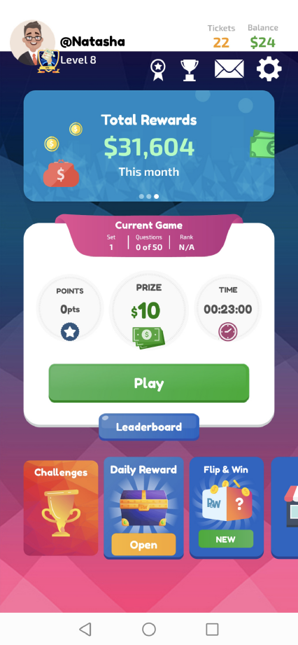 Schermata Play and Win-Win Cash Prizes! 0