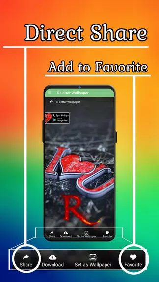 R Letter Wallpaper - Photos Скриншот 2