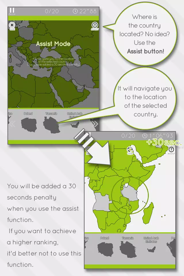 E. Learning World Map Puzzle 螢幕截圖 2