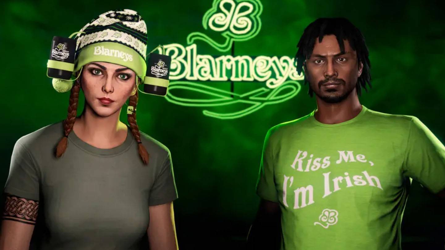 GTA Online: Hadiah dan Bonus Percuma Hari St Patrick