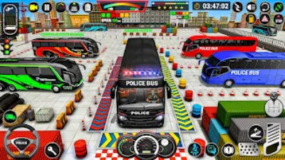 Police Bus Simulator: Bus Game Tangkapan skrin 1