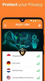 Pulpy VPN Unlimited VPN Proxy 螢幕截圖 3