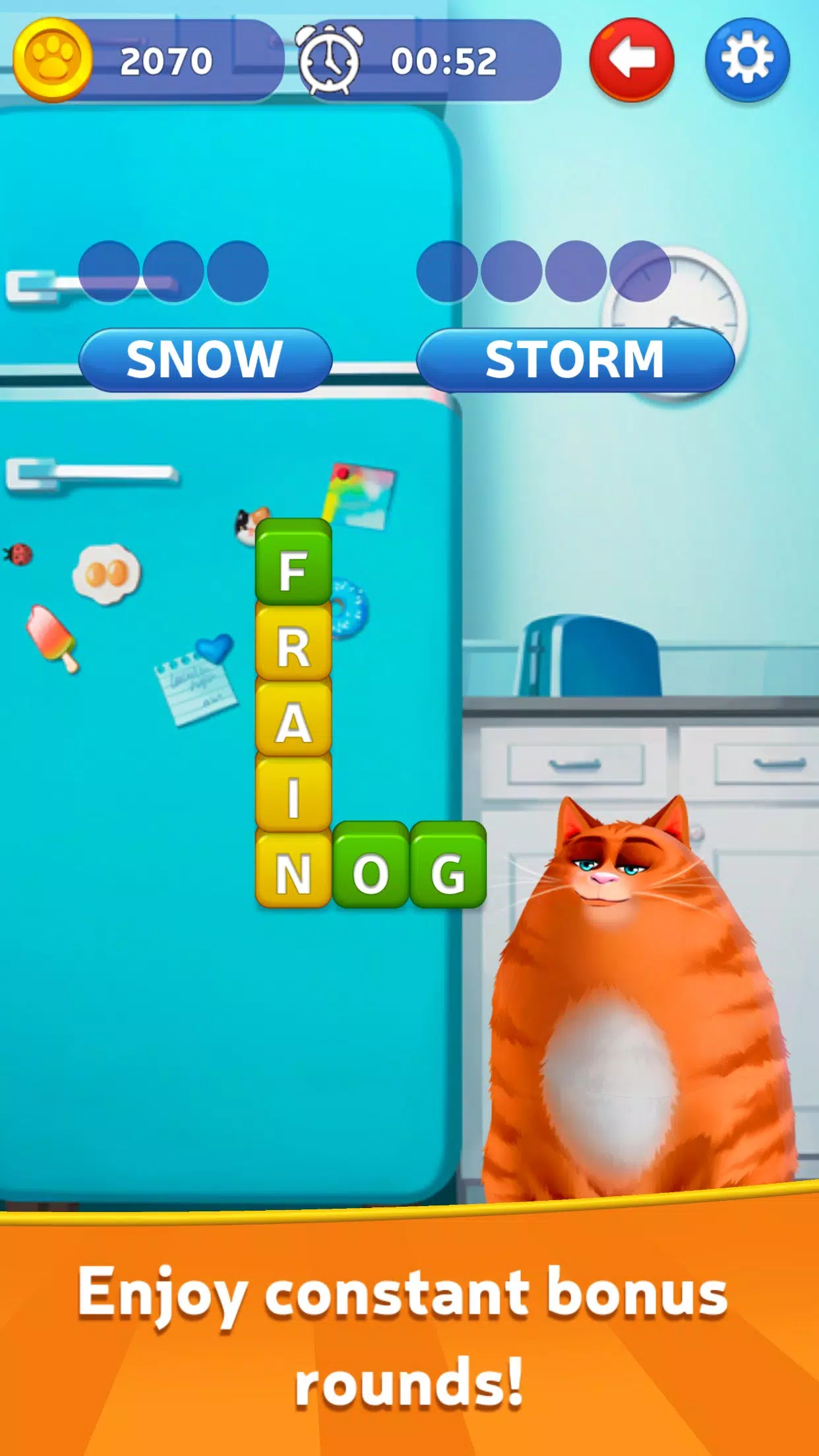 Kitty Scramble: Wordstapel Screenshot 2