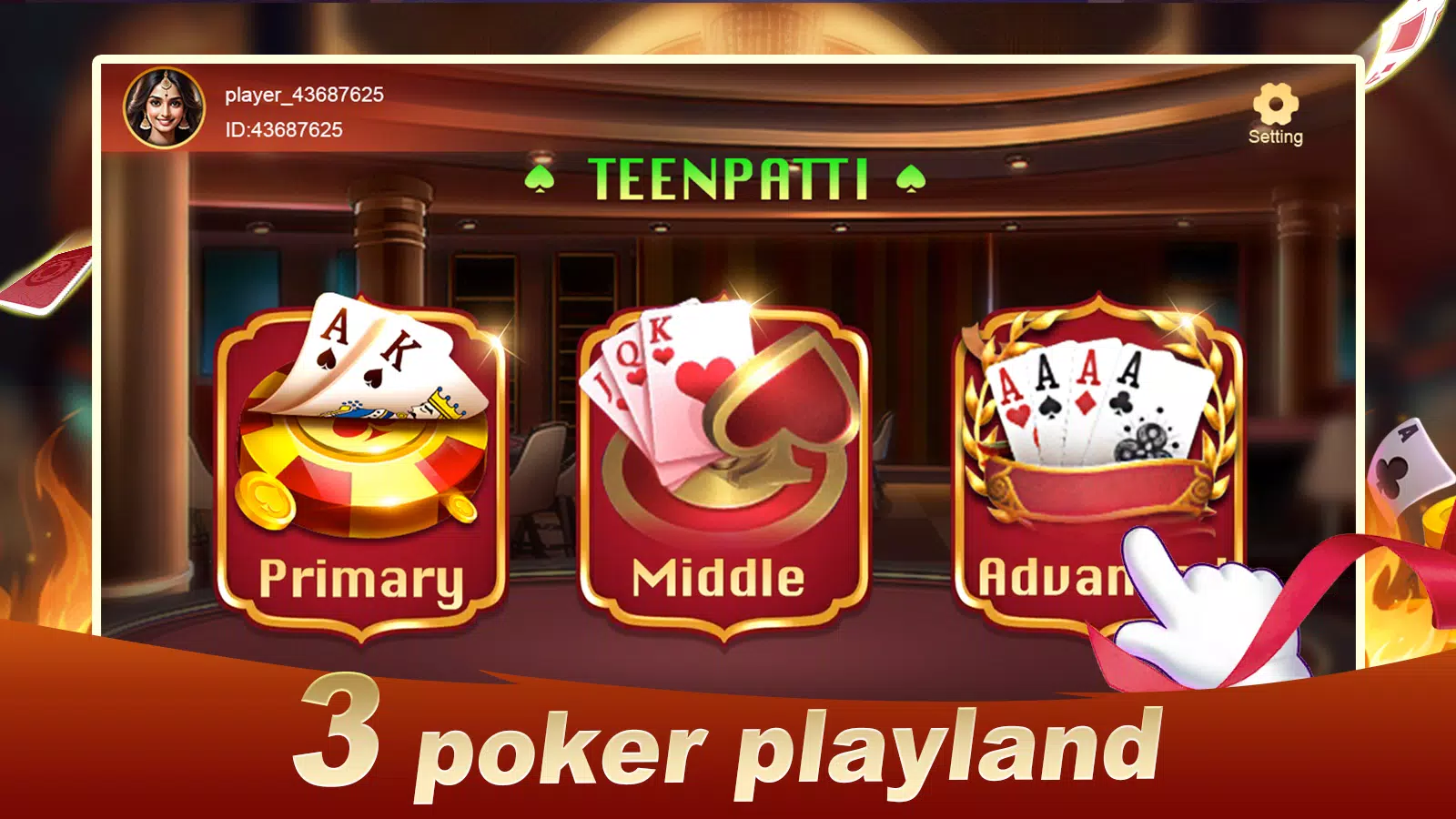 3 Poker Playland Zrzut ekranu 0