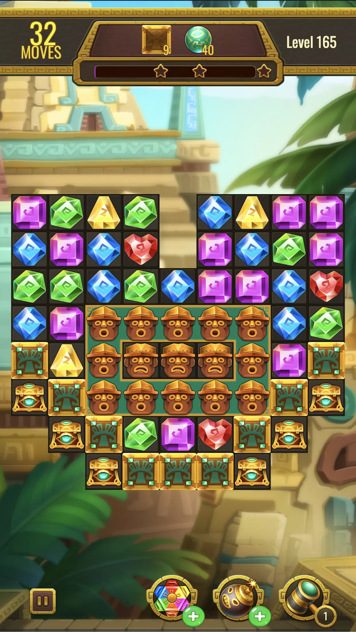 Jewels Maya Quest: Gem Match 3 스크린샷 2