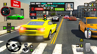 US Taxi Car Driving Games স্ক্রিনশট 0