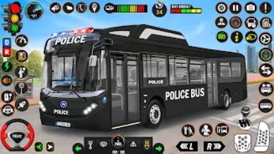 Police Bus Simulator: Bus Game Tangkapan skrin 2