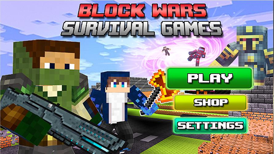 Block Wars Survival Games Ảnh chụp màn hình 0