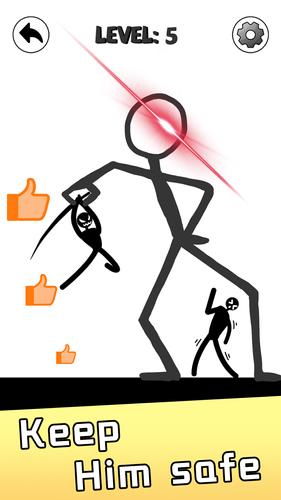 Save Stickman: Brain Draw Line Ekran Görüntüsü 1