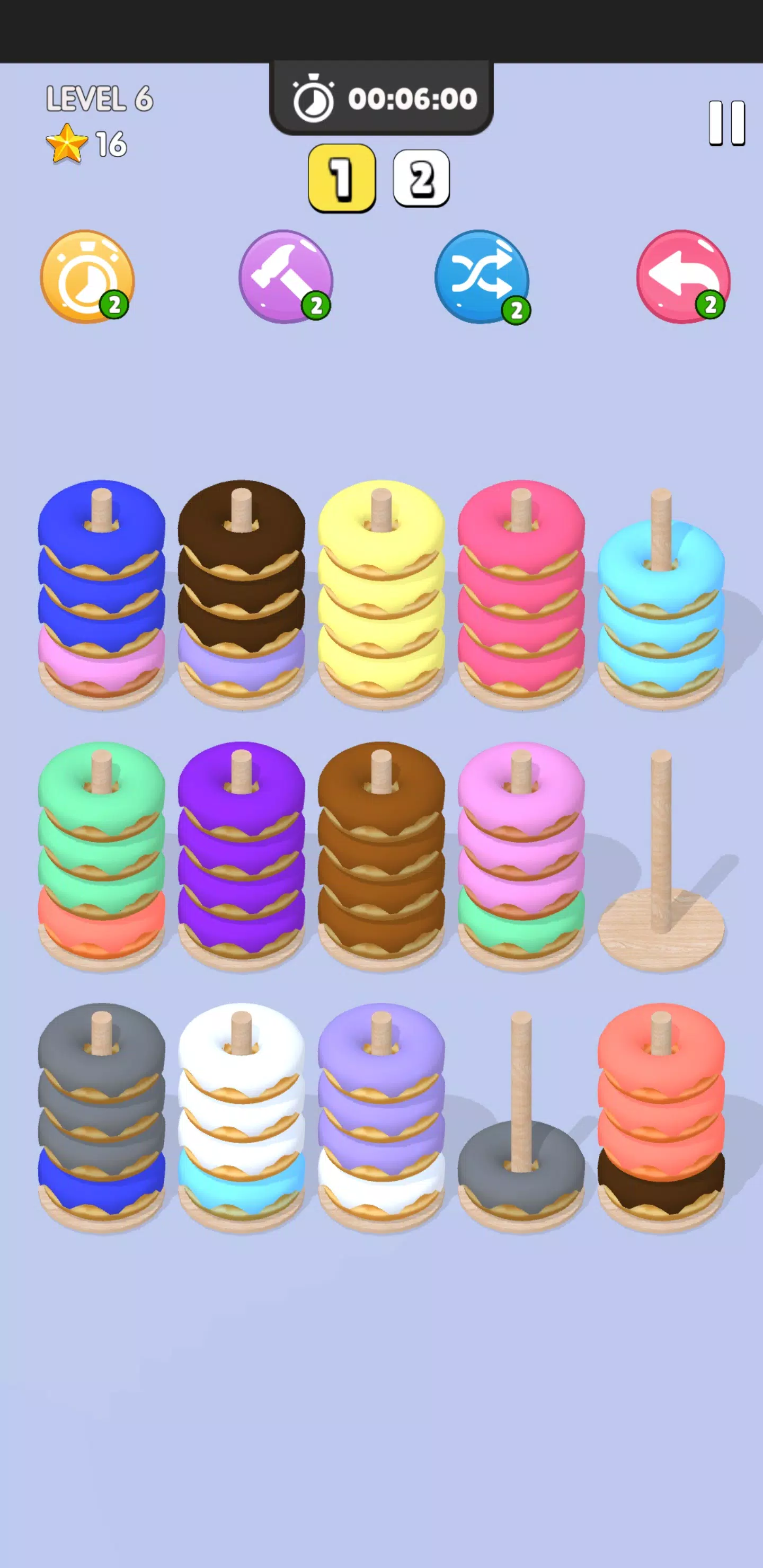 Donut Sort ဖန်သားပြင်ဓာတ်ပုံ 2