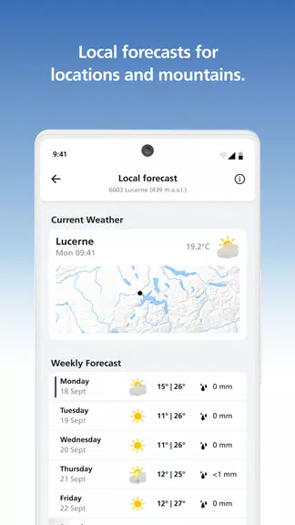 MeteoSwiss ภาพหน้าจอ 2