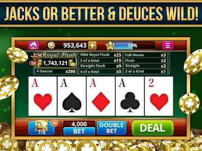 Video Poker Play Poker Offline Screenshot 1