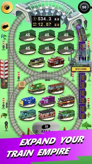 Train Merger Idle Train Tycoon 螢幕截圖 2