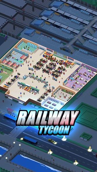 Railway Tycoon - Idle Game Mod ภาพหน้าจอ 0