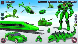 Animal Crocodile Robot Games Captura de pantalla 0