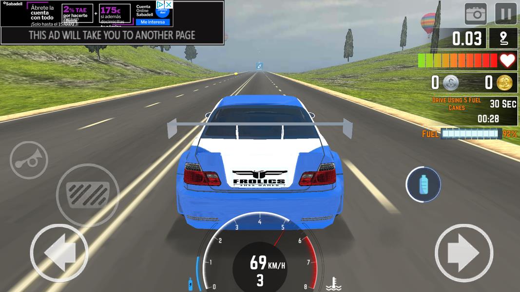 Schermata Crazy Car Traffic Racing 3