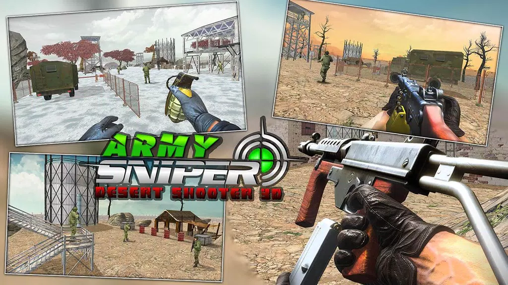 Army Sniper Desert 3D Shooter 2019 Capture d'écran 2