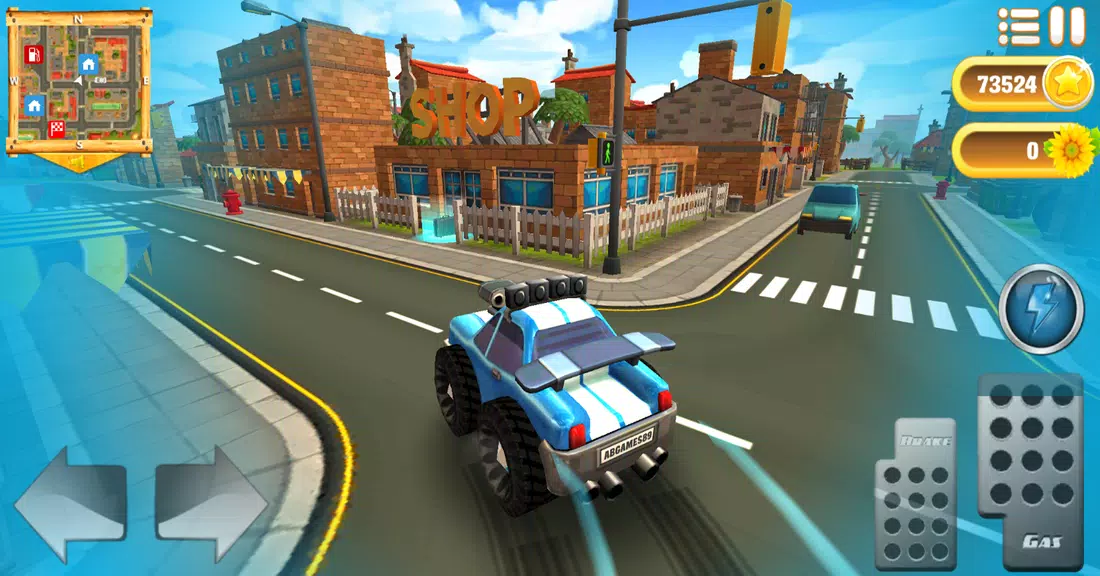 Schermata Cartoon Hot Racer 3D 0