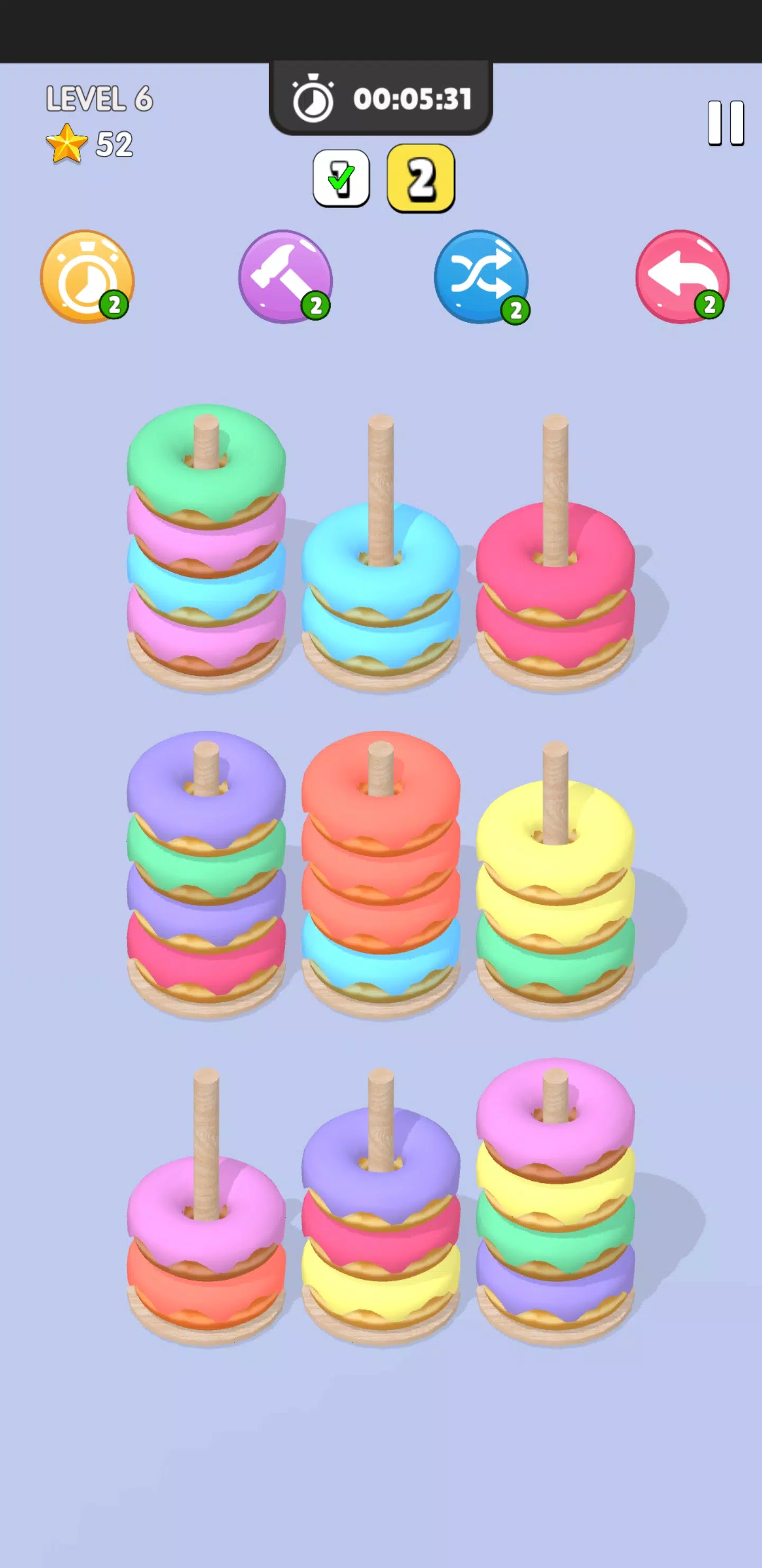 Donut Sort ภาพหน้าจอ 3