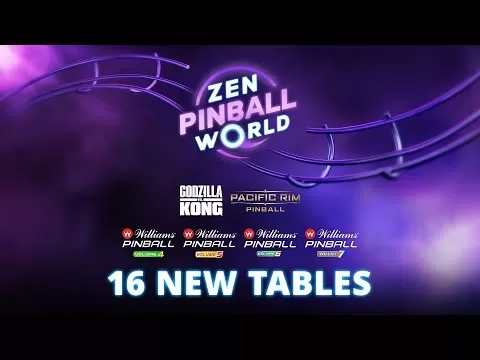 Zen Pinball World 更新加入哥吉拉、金剛與經典威廉斯彈珠台