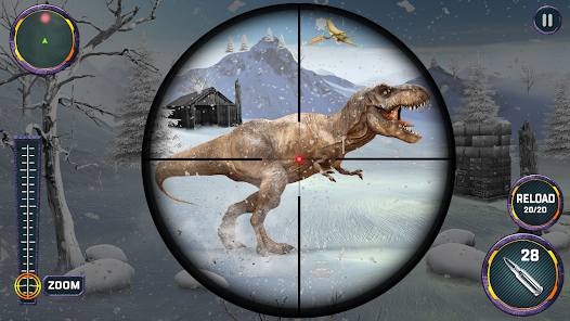 Dino Hunter Sniper 3d: Dinosaur Free FPS Shooting Ekran Görüntüsü 0