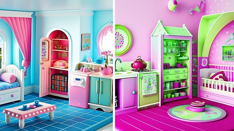 Doll House Design Doll Games Schermafbeelding 1