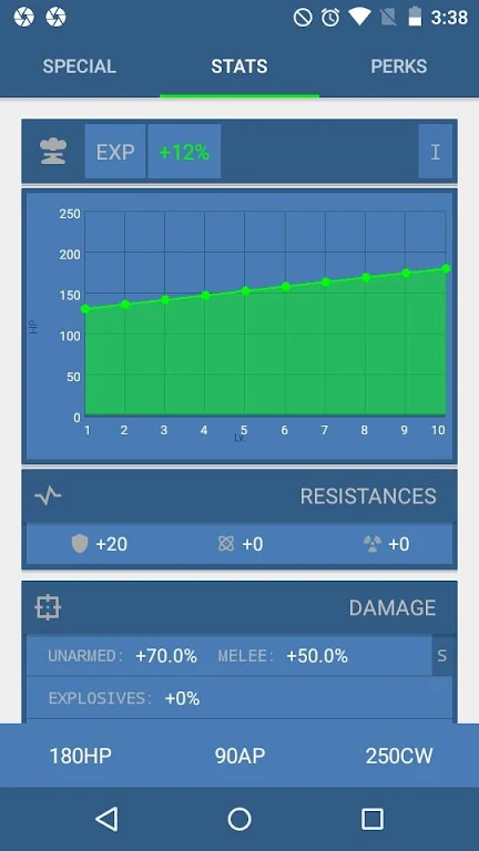 StatMan - FO4 Build Planner 螢幕截圖 1