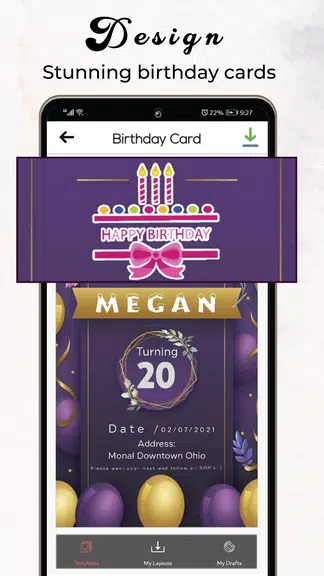 Invitation Card Maker & Ecards ဖန်သားပြင်ဓာတ်ပုံ 3