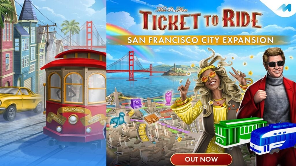 Rediscover San Francisco’s Iconic Landmarks with Ticket to Ride’s Latest Expansion