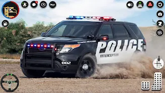 SUV Police Car Chase Cop Games Captura de pantalla 0