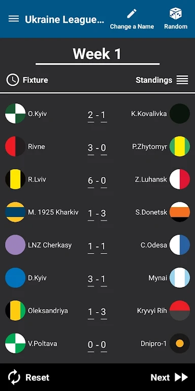 Ukraine League Calculator 2024 Schermafbeelding 0